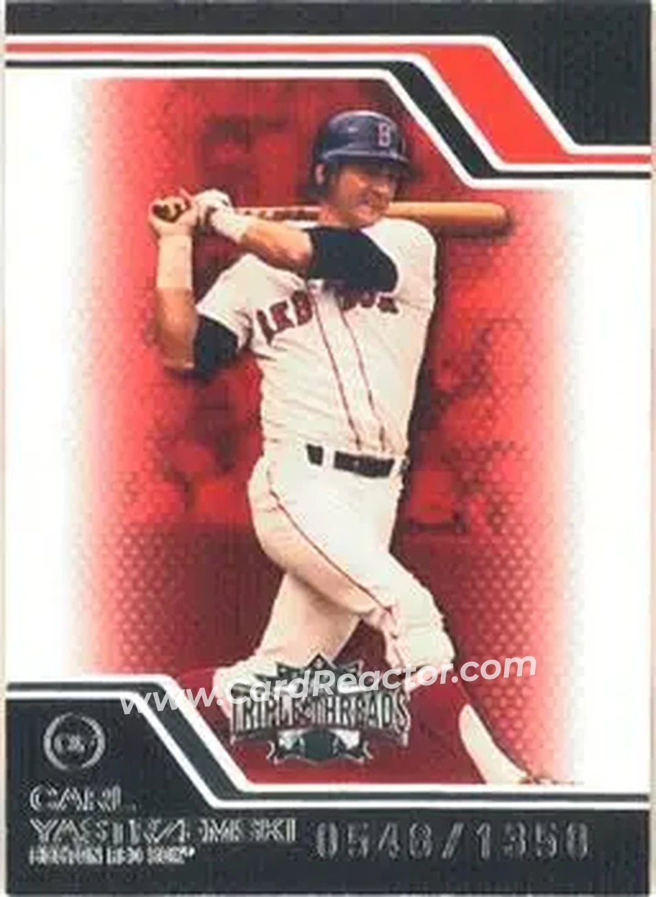 2008 Topps Triple Threads #17 - Carl Yastrzemski - Boston Red Sox - Front