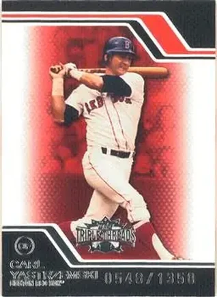 2008 Topps Triple Threads #17 - Carl Yastrzemski - Boston Red Sox