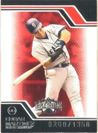 2008 Topps Triple Threads #21 - Edgar Martinez - Seattle Mariners