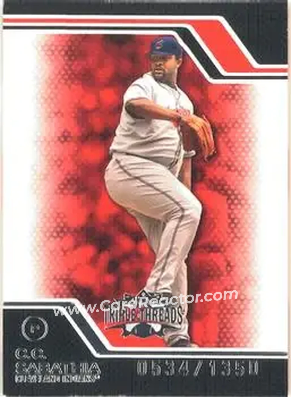 2008 Topps Triple Threads #23 - CC Sabathia - Cleveland Indians - Front
