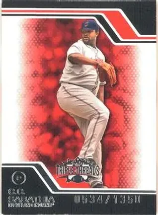 2008 Topps Triple Threads #23 - CC Sabathia - Cleveland Indians