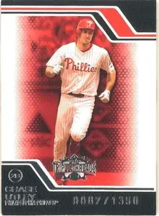 2008 Topps Triple Threads #24 - Chase Utley - Philadelphia Phillies