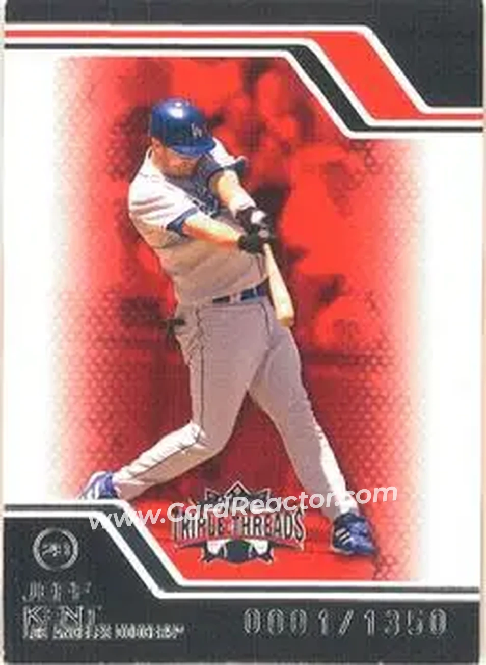 2008 Topps Triple Threads #27 - Jeff Kent - Los Angeles Dodgers - Front