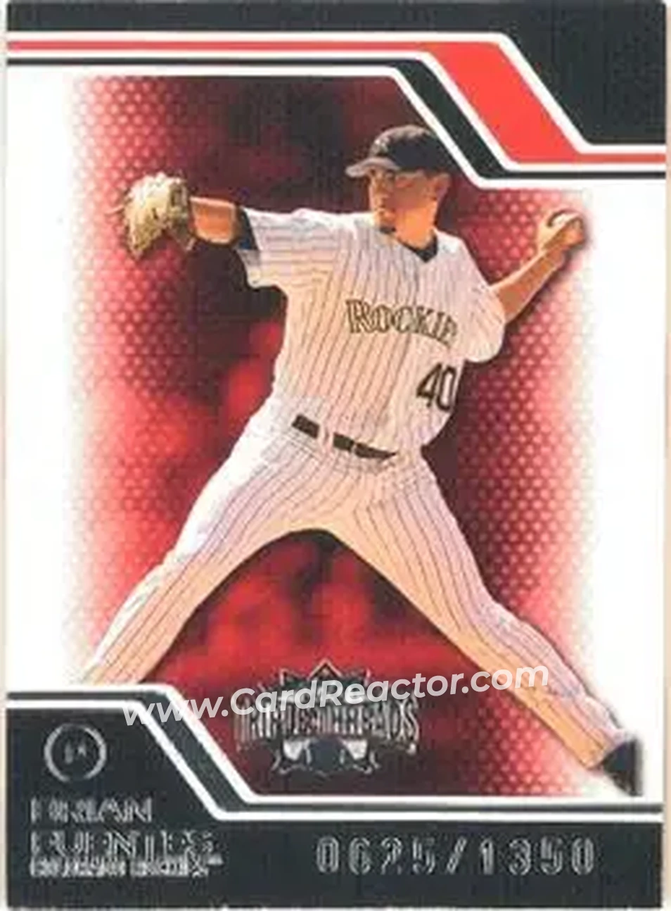 2008 Topps Triple Threads #28 - Brian Fuentes - Colorado Rockies - Front