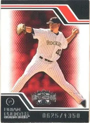 2008 Topps Triple Threads #28 - Brian Fuentes - Colorado Rockies