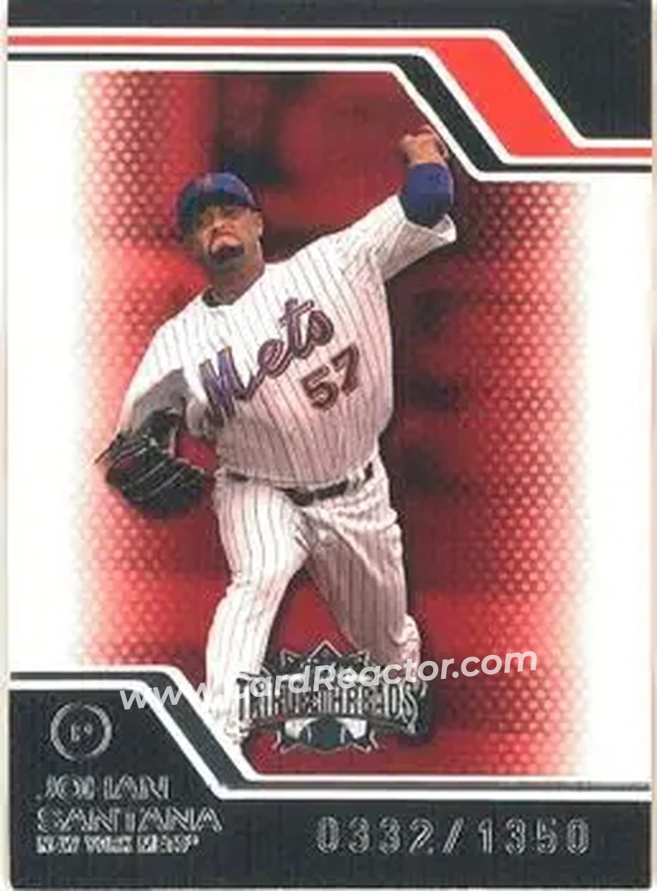 2008 Topps Triple Threads #29 - Johan Santana - New York Mets - Front