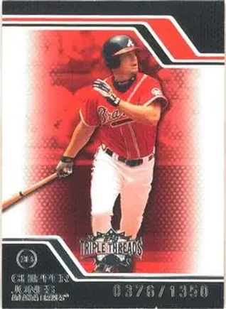 2008 Topps Triple Threads #34 - Chipper Jones - Atlanta Braves