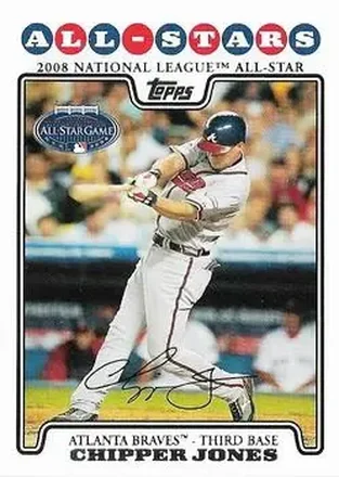 2008 Topps Updates & Highlights #UH5 - Chipper Jones - Atlanta Braves
