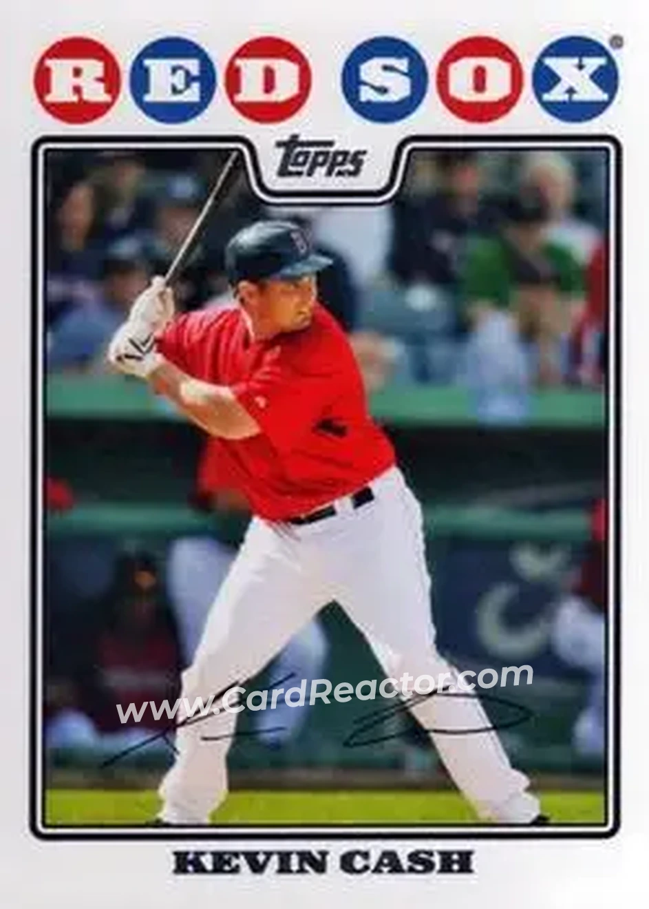 2008 Topps Updates & Highlights #UH15 - Kevin Cash - Boston Red Sox - Front