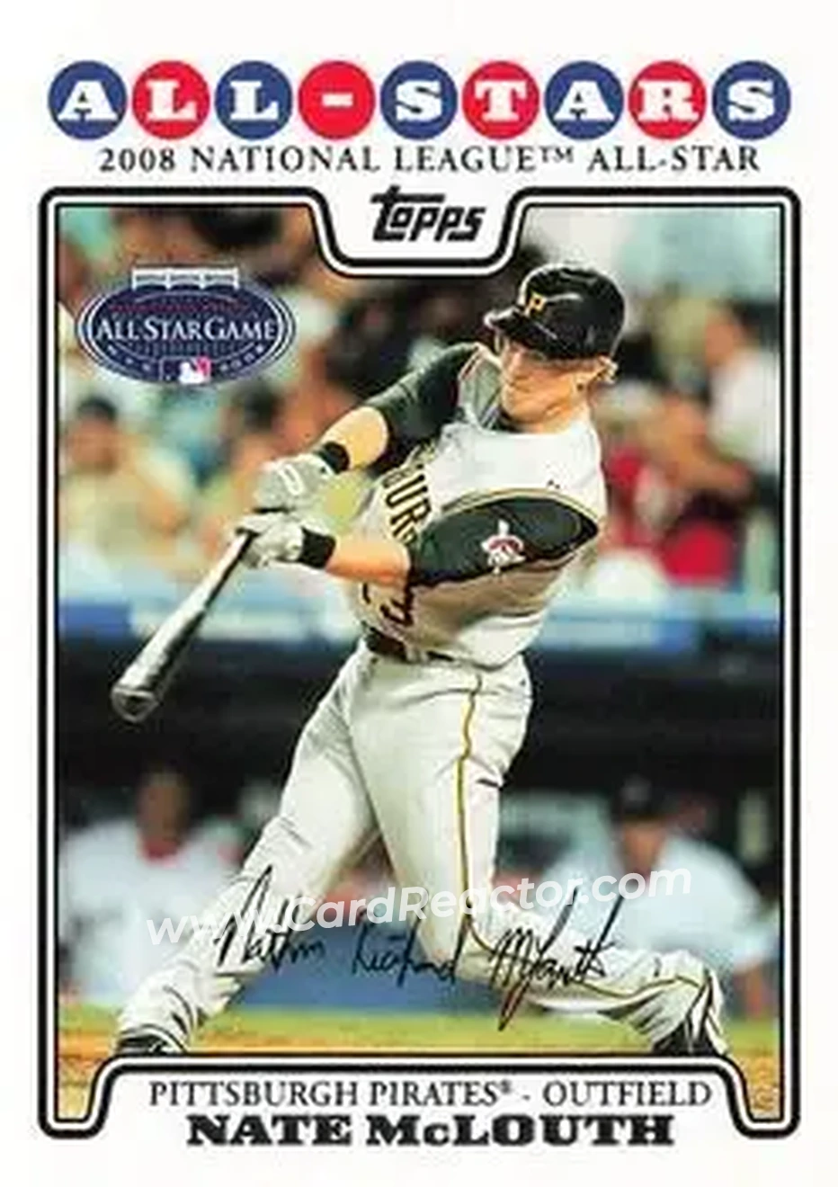 2008 Topps Updates & Highlights #UH34 - Nate McLouth - Pittsburgh Pirates - Front