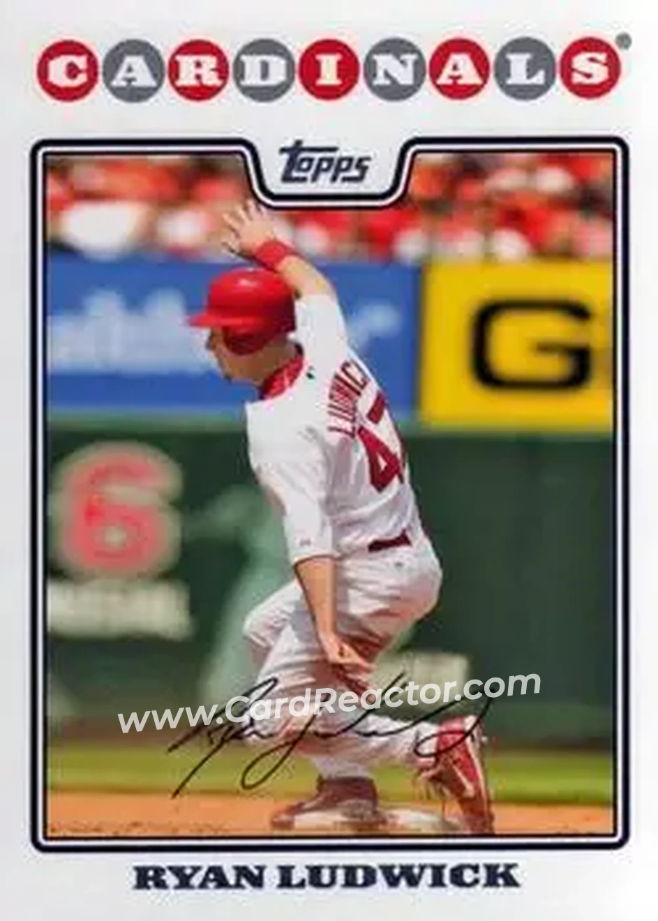 2008 Topps Updates & Highlights #UH49 - Ryan Ludwick - St. Louis Cardinals - Front