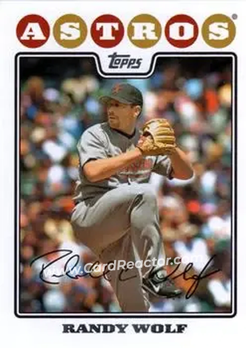 2008 Topps Updates & Highlights #UH61 - Randy Wolf - Houston Astros - Front 2008 Topps Updates & Highlights #UH61 - Randy Wolf - Houston Astros - Front