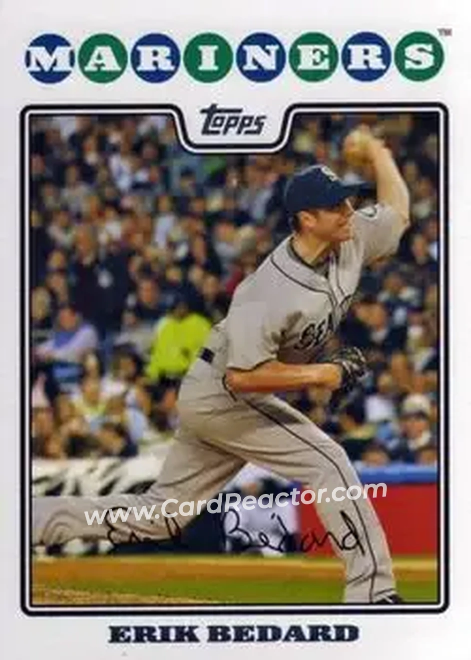 2008 Topps Updates & Highlights #UH80 - Erik Bedard - Seattle Mariners - Front 2008 Topps Updates & Highlights #UH80 - Erik Bedard - Seattle Mariners - Front