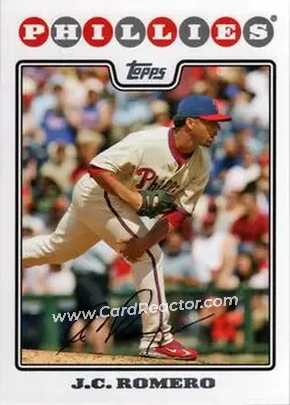 2008 Topps Updates & Highlights #UH81 - J.C. Romero - Philadelphia Phillies - Front