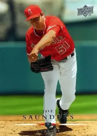 2008 Upper Deck #1 - Joe Saunders - Los Angeles Angels