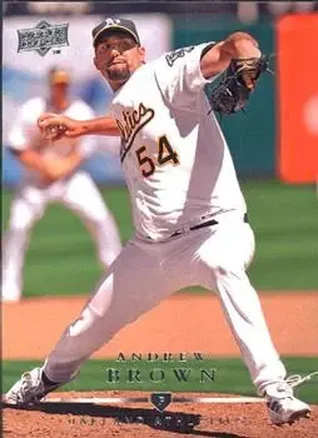 2008 Upper Deck #25 - Andrew Brown - Oakland Athletics