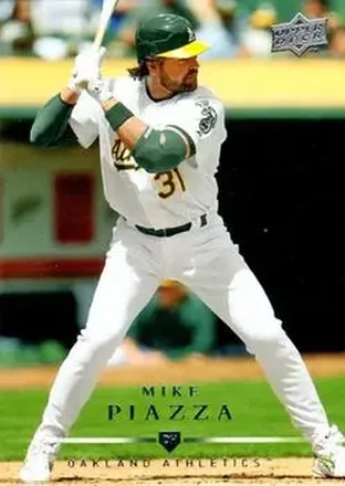 2008 Upper Deck #26 - Mike Piazza - Oakland Athletics