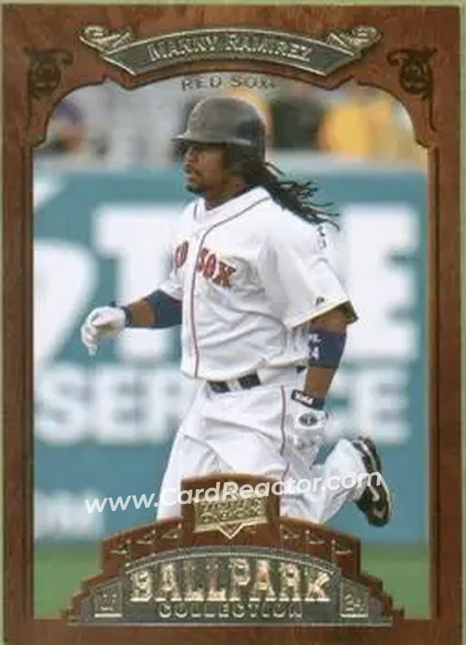 2008 Upper Deck Ballpark Collection #14 - Manny Ramirez - Boston Red Sox - Front 2008 Upper Deck Ballpark Collection #14 - Manny Ramirez - Boston Red Sox - Front