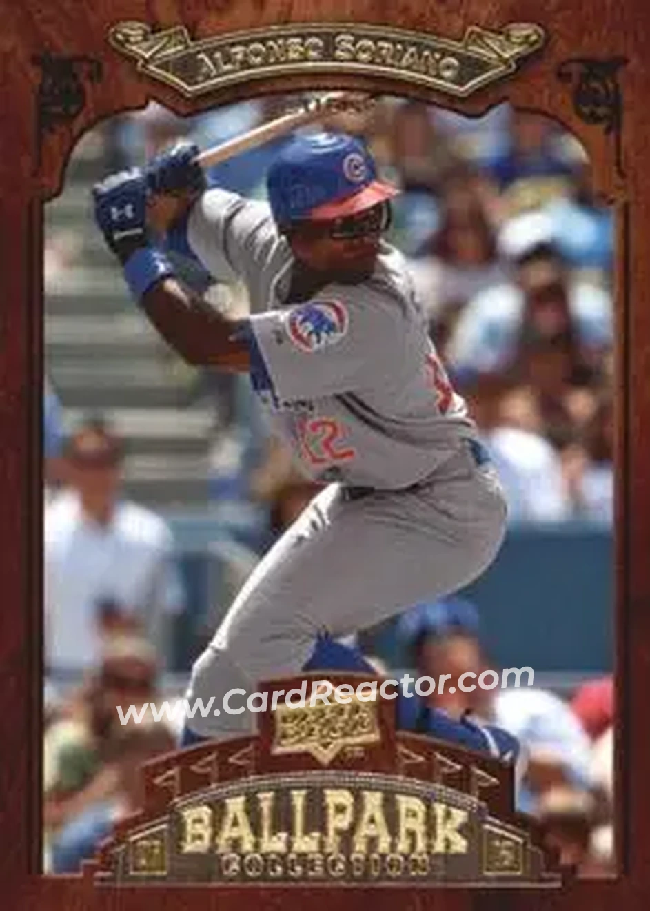2008 Upper Deck Ballpark Collection #18 - Alfonso Soriano - Chicago Cubs - Front 2008 Upper Deck Ballpark Collection #18 - Alfonso Soriano - Chicago Cubs - Front