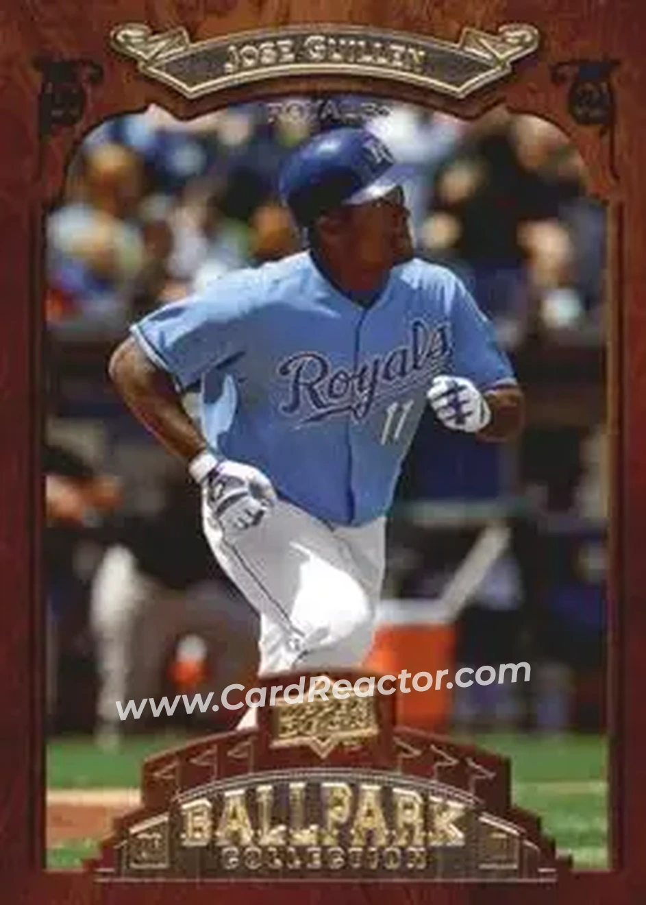 2008 Upper Deck Ballpark Collection #46 - Jose Guillen - Kansas City Royals - Front 2008 Upper Deck Ballpark Collection #46 - Jose Guillen - Kansas City Royals - Front