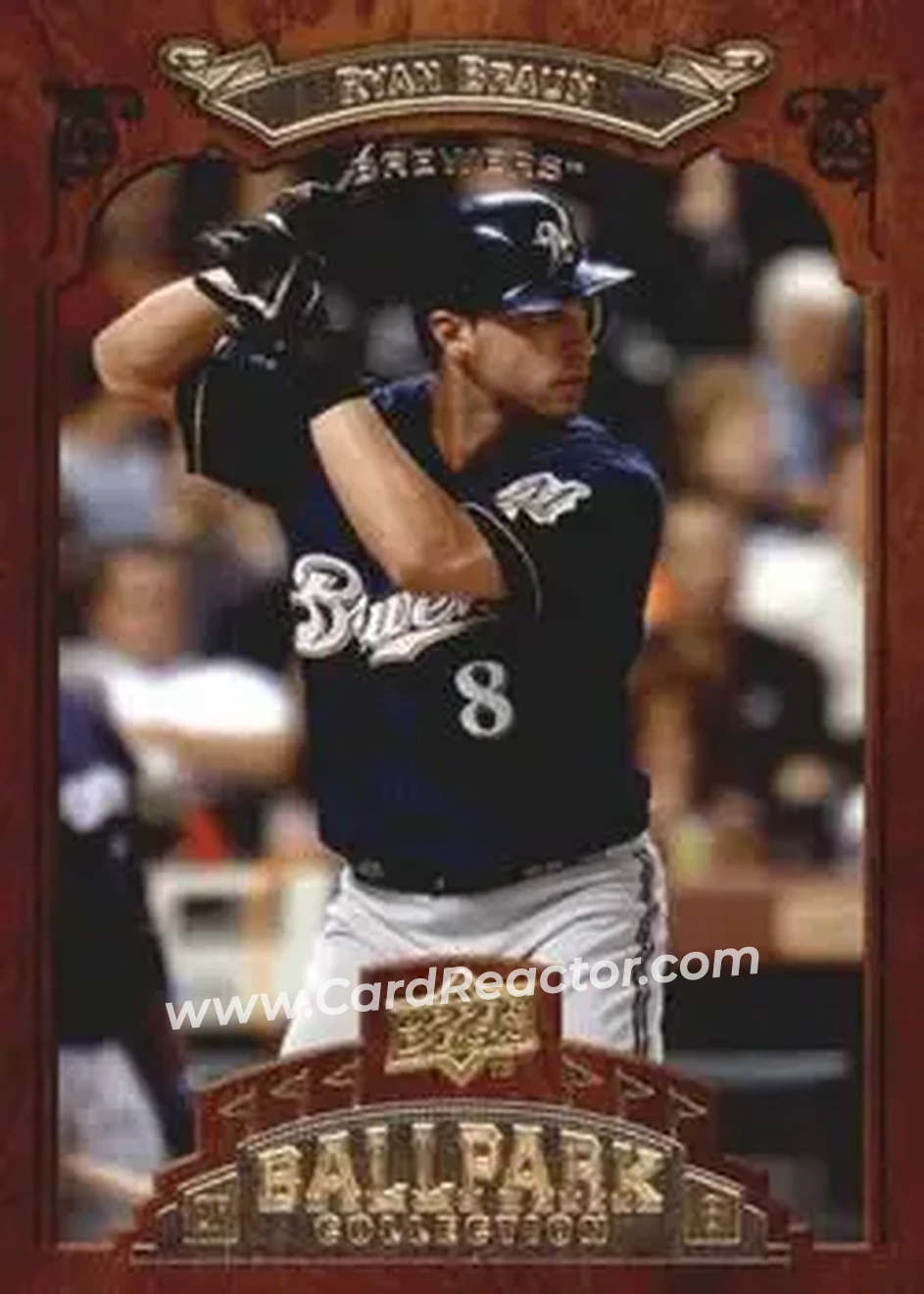 2008 Upper Deck Ballpark Collection #53 - Ryan Braun - Milwaukee Brewers - Front 2008 Upper Deck Ballpark Collection #53 - Ryan Braun - Milwaukee Brewers - Front