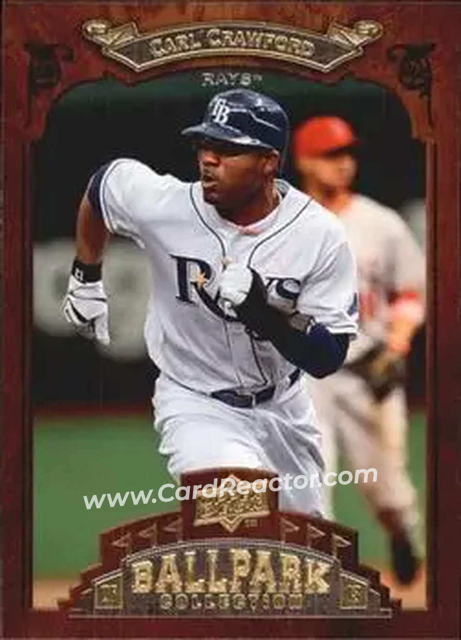 2008 Upper Deck Ballpark Collection #91 - Carl Crawford - Tampa Bay Rays - Front
