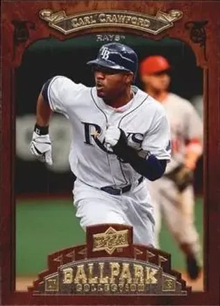 2008 Upper Deck Ballpark Collection #91 - Carl Crawford - Tampa Bay Rays