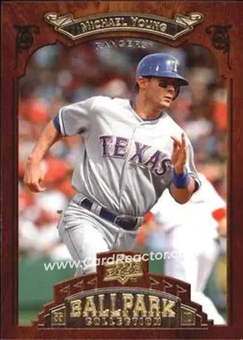 2008 Upper Deck Ballpark Collection #92 - Michael Young - Texas Rangers - Front 2008 Upper Deck Ballpark Collection #92 - Michael Young - Texas Rangers - Front