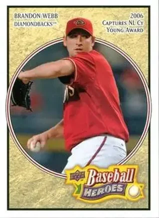 2008 Upper Deck Baseball Heroes #1 - Brandon Webb - Arizona Diamondbacks