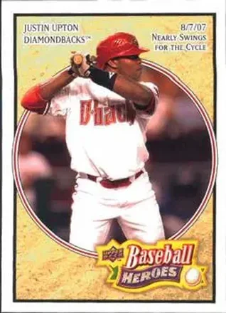 2008 Upper Deck Baseball Heroes #4 - Justin Upton - Arizona Diamondbacks