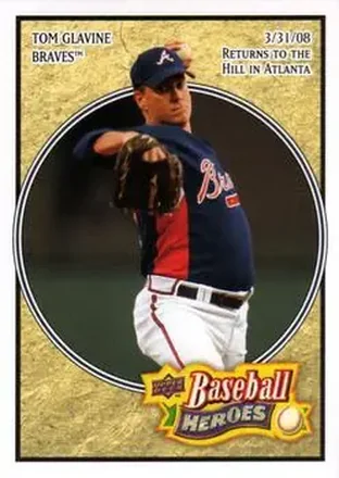 2008 Upper Deck Baseball Heroes #8 - Tom Glavine - Atlanta Braves