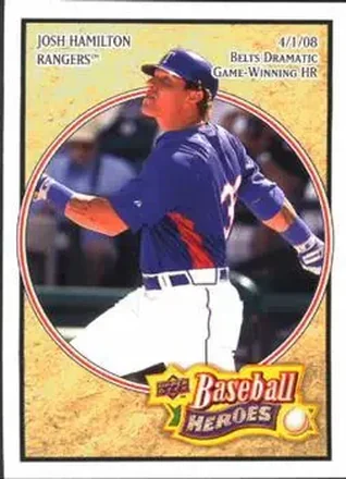 2008 Upper Deck Baseball Heroes #12 - Josh Hamilton - Texas Rangers