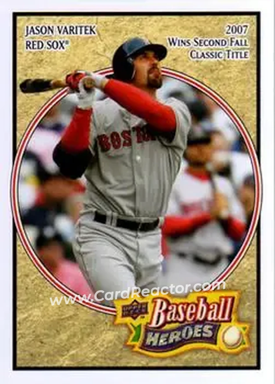 2008 Upper Deck Baseball Heroes #20 - Jason Varitek - Boston Red Sox - Front