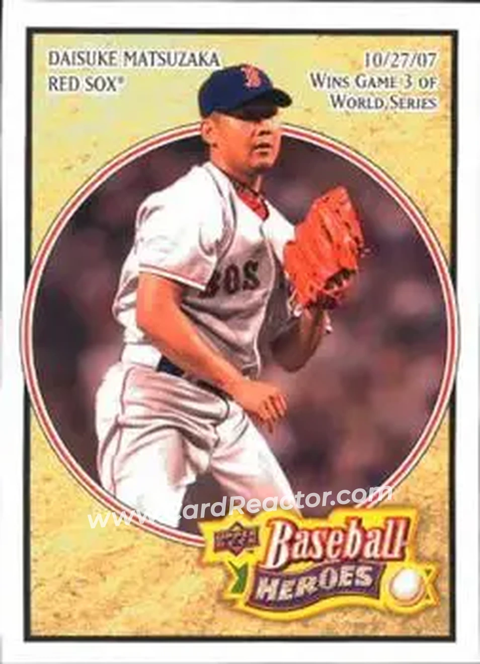 2008 Upper Deck Baseball Heroes #28 - Daisuke Matsuzaka - Boston Red Sox - Front