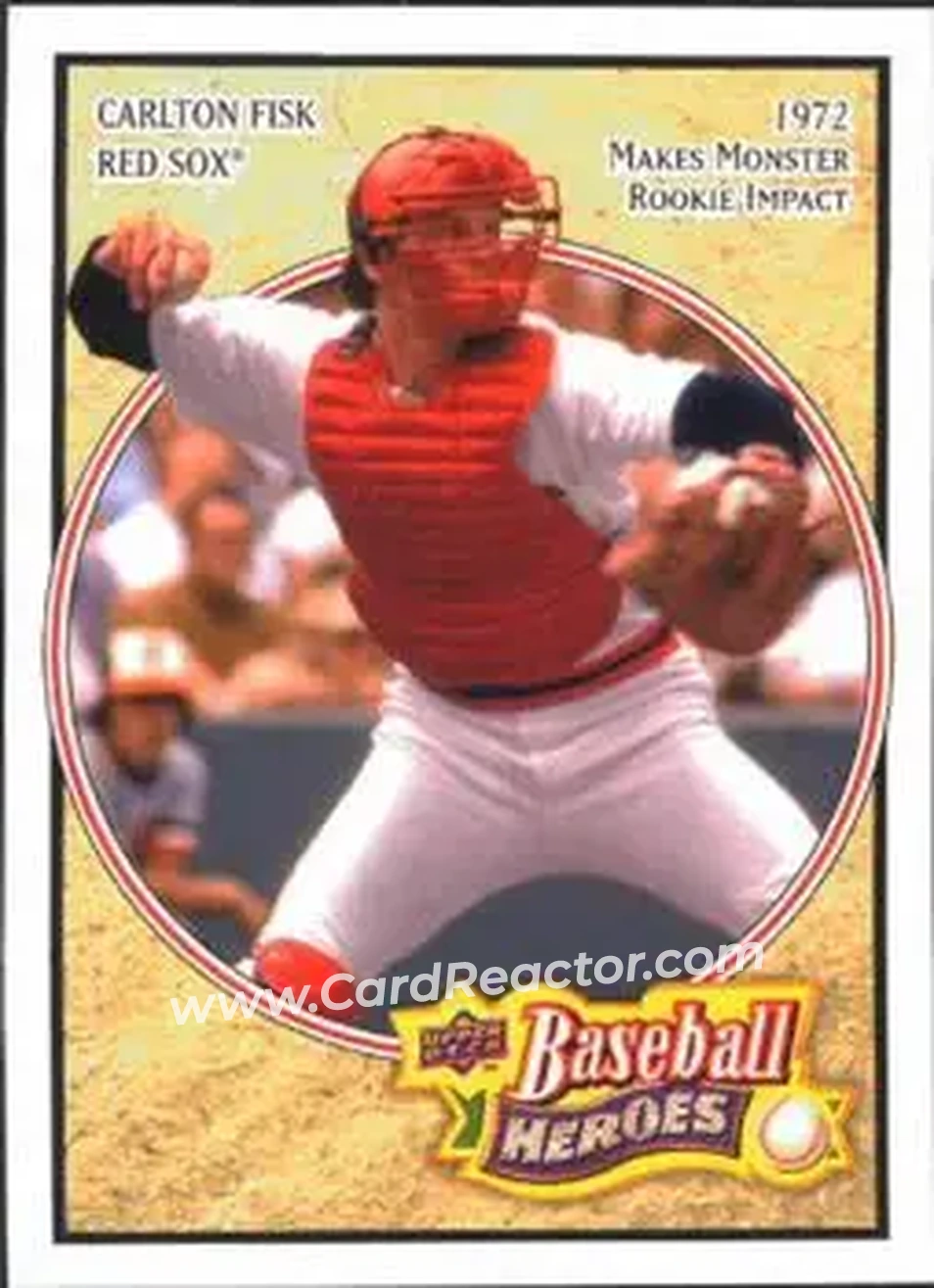 2008 Upper Deck Baseball Heroes #32 - Carlton Fisk - Boston Red Sox - Front