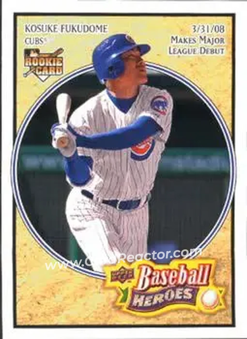 2008 Upper Deck Baseball Heroes #37 - Kosuke Fukudome - Chicago Cubs - Front