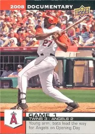 2008 Upper Deck Documentary #1 - Vladimir Guerrero - Los Angeles Angels