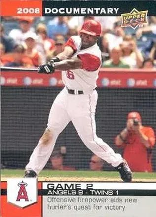 2008 Upper Deck Documentary #2 - Garret Anderson - Los Angeles Angels