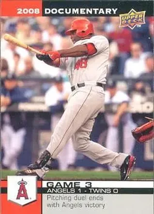 2008 Upper Deck Documentary #3 - Torii Hunter - Los Angeles Angels