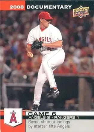 2008 Upper Deck Documentary #6 - John Lackey - Los Angeles Angels