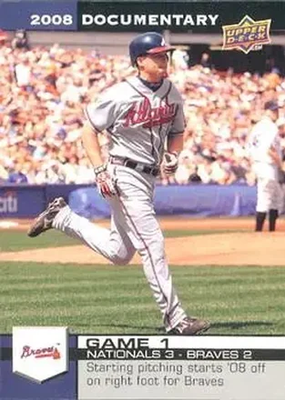 2008 Upper Deck Documentary #21 - Chipper Jones - Atlanta Braves