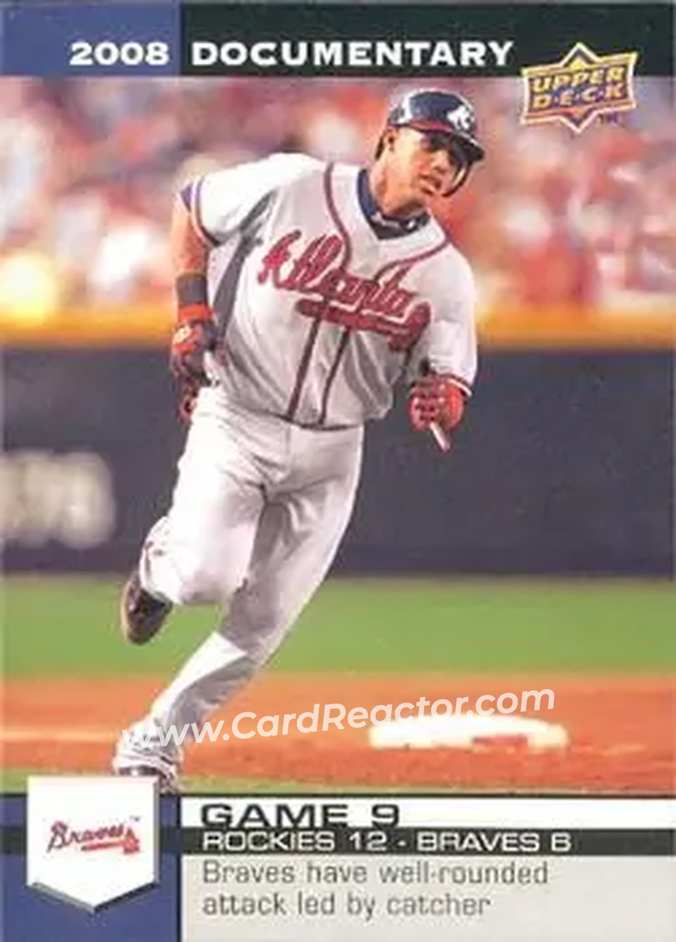 2008 Upper Deck Documentary #29 - Yunel Escobar - Atlanta Braves - Front 2008 Upper Deck Documentary #29 - Yunel Escobar - Atlanta Braves - Front