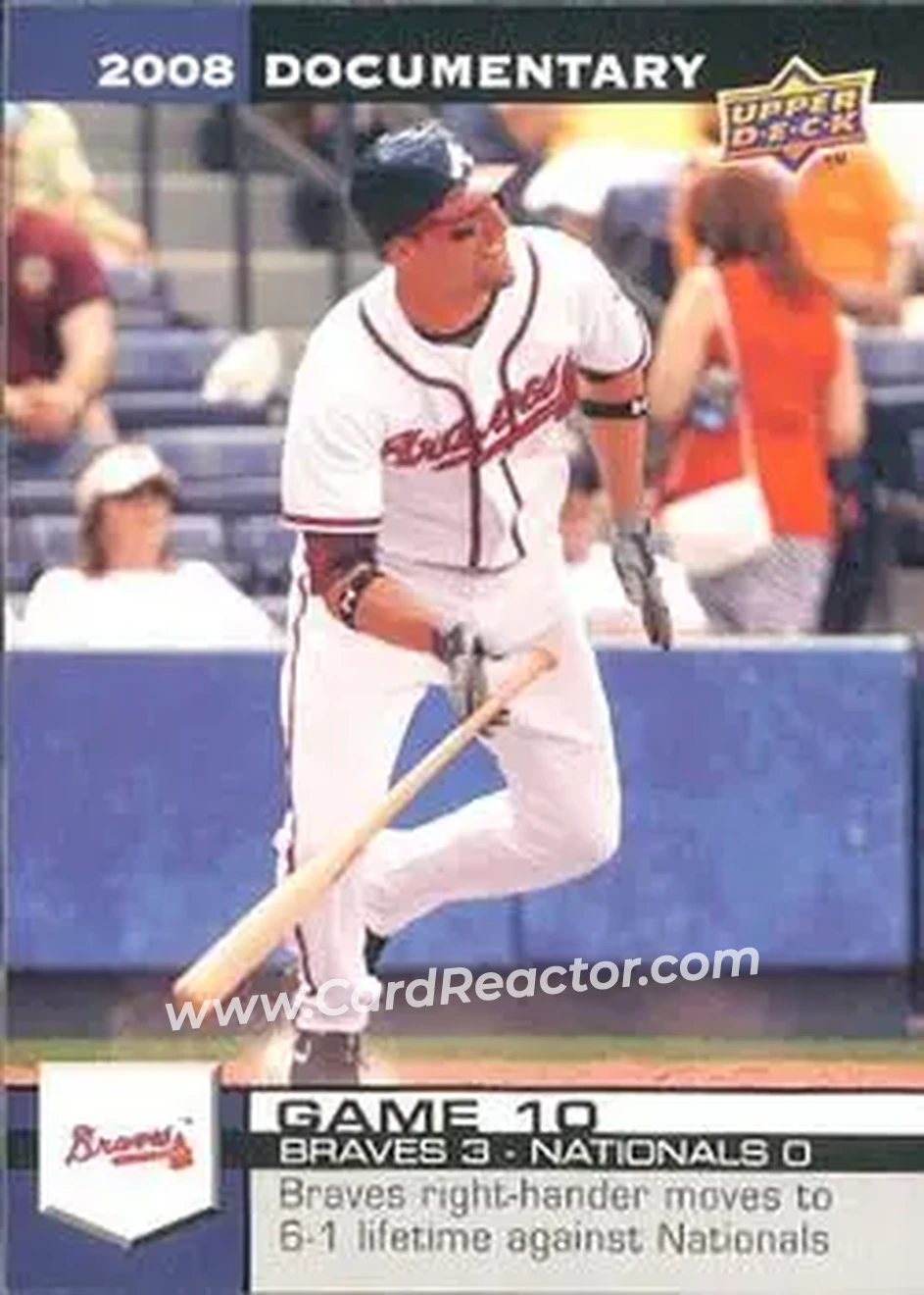 2008 Upper Deck Documentary #30 - Jeff Francoeur - Atlanta Braves - Front