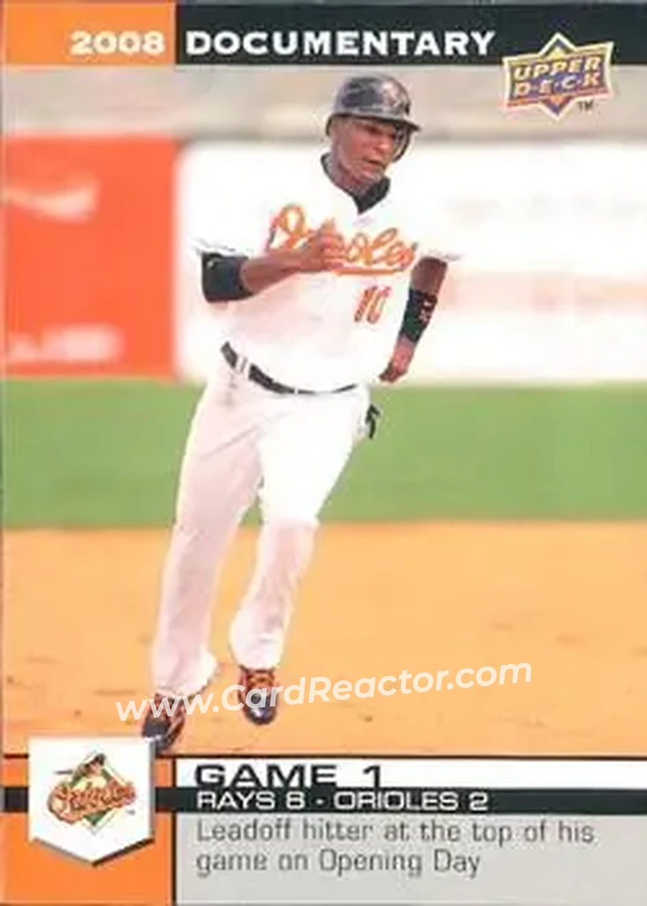 2008 Upper Deck Documentary #31 - Adam Jones - Baltimore Orioles - Front
