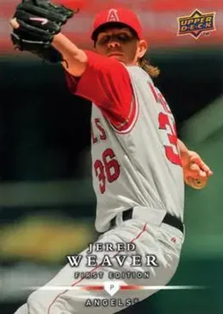 2008 Upper Deck First Edition #3 - Jered Weaver - Los Angeles Angels