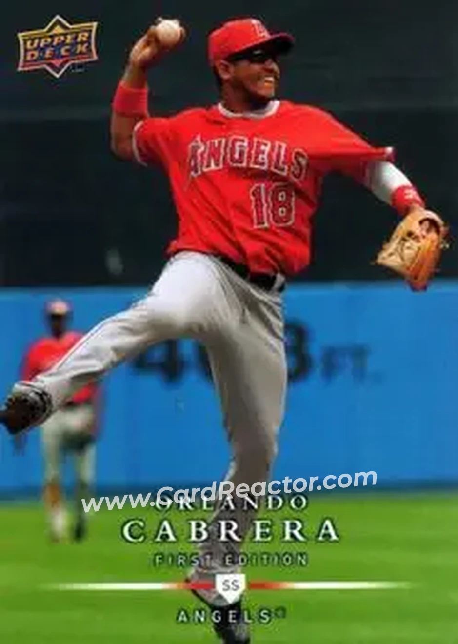 2008 Upper Deck First Edition #6 - Orlando Cabrera - Los Angeles Angels - Front 2008 Upper Deck First Edition #6 - Orlando Cabrera - Los Angeles Angels - Front