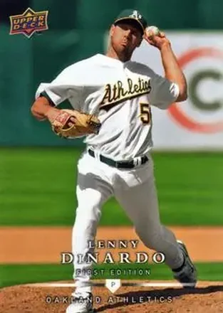 2008 Upper Deck First Edition #19 - Lenny DiNardo - Oakland Athletics