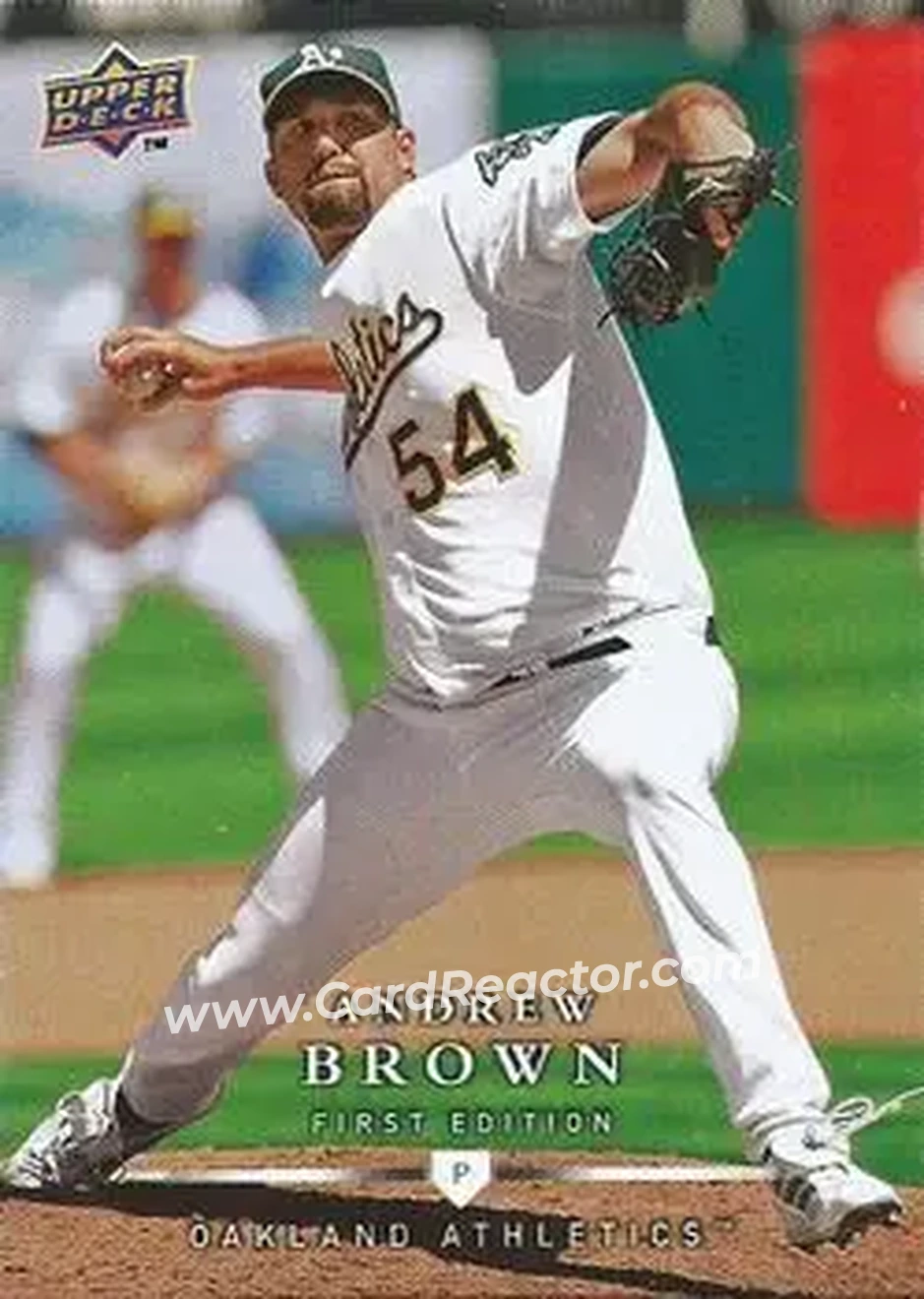 2008 Upper Deck First Edition #22 - Andrew Brown - Oakland Athletics - Front