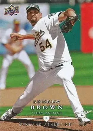 2008 Upper Deck First Edition #22 - Andrew Brown - Oakland Athletics
