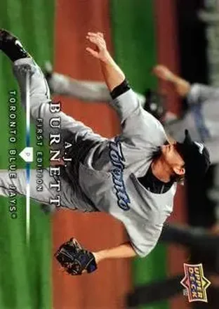 2008 Upper Deck First Edition #27 - A.J. Burnett - Toronto Blue Jays